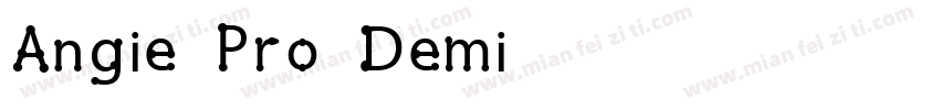 Angie Pro Demi字体转换